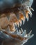 Extreme macro shot of Shark Teeth texture