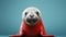 Extreme Minimalist Photography: Cute Elephant Seal In Wes Anderson Style