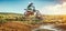 Extreme Motocross MX Rider riding on dirt track