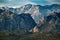 Extreme mountains in Paklenica National Park, Velebit, Croatia