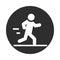 Extreme sport runner active lifestyle block and flat icon