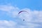 Extreme sports paragliding parachute flight