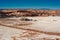 Extreme terrain of the Moon valley in Atacama desert at San Pedro de Atacama, Chile