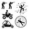 Extreme Tough Game for Man Pictogram