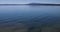 Extreme wide angle of mountain lake 4k 24fps