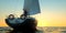 Extremeley detailed and realistic high resolution 3D Sailing Illustration