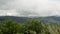 Extremely beautiful view of the mountains covered with clouds