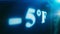 Extremely cold temperatures in Fahrenheit degrees, winter chill abnormal weather