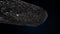 Extremely detailed and realistic high resolution 3d illustration of an interstellar asteroid