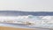 Extremely huge big surfer waves beach La Punta Zicatela Mexico