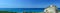 Extremely long panorama of Tropea skyline