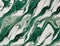 An extremely polished green and white marble surface pattern