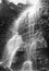 Eyam\'s secret Waterfall Monochrome