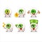 Eye candy cartoon character with cute emoticon bring money