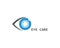 Eye care focus logo design vector icon