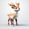 Eye-catching 3d Deer Character With Big Ears