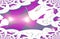 Eye-catching abstark image. Purple white dream