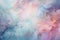 An eye-catching abstract painting featuring vibrant blue, pink, and white clouds., A sea of swirling nebulas in pastel colors, AI