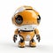 Eye-catching Babycore Robot With Black Legs On White Background