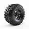 Eye-catching Black Off Road Tire Design On White Background