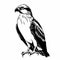 Eye-catching Black And White Hawk Royalty Free Vectors