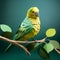 Eye-catching Budgerigar Paper Craft With Polygon Design