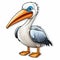 Eye-catching Cartoon Pelican Sticker - Cute And Creative Design