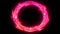 Eye-catching flame frame with realistic pink neon fire