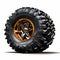 Eye-catching Orange And Black Off Road Tire Design