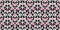 Eye-catching pink and black color foliage seamless pattern