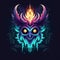 Eye-catching and Playful Gaming Logo featuring Shadow Shaman and Ethereal Spirits