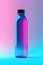 Eye-Catching Unbranded Plastic Bottle in Neon Pink and Electric Blue
