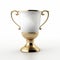 Eye-catching White Gold Trophy With Crown Design