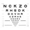 Eye Chart Test. Assessment of visual acuity. template for your design