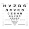 Eye Chart Test. Assessment of visual acuity. template for your design