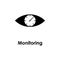 eye, clock, monitoring icon. Element of business icon for mobile concept and web apps. Detailed eye, clock, monitoring icon can be