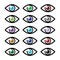 Eye colors sight icons set - icons set