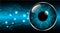 Eye cyber circuit future technology concept background Abstract future technology background Hi-tech