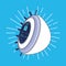 Eye data privacy icon