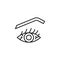 Eye diseases eye icon. Simple line, outline vector of optometry icons for ui and ux, website or mobile application