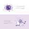 Eye Diseases And Headache Concept Template Web Banner With Copy Space