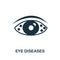 Eye Diseases icon. Simple illustration from ophthalmology collection. Creative Eye Diseases icon for web design, templates,