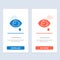 Eye, Droop, Eye, Sad  Blue and Red Download and Buy Now web Widget Card Template