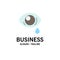 Eye, Droop, Eye, Sad Business Logo Template. Flat Color