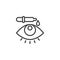Eye drop pipette line icon