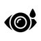 Eye drop vector glyph flat icon