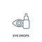 Eye Drops icon. Line simple icon for templates, web design and infographics