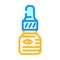 eye drops ophthalmology color icon vector illustration
