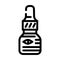 eye drops ophthalmology line icon vector illustration