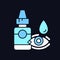 Eye drops RGB color icon for dark theme